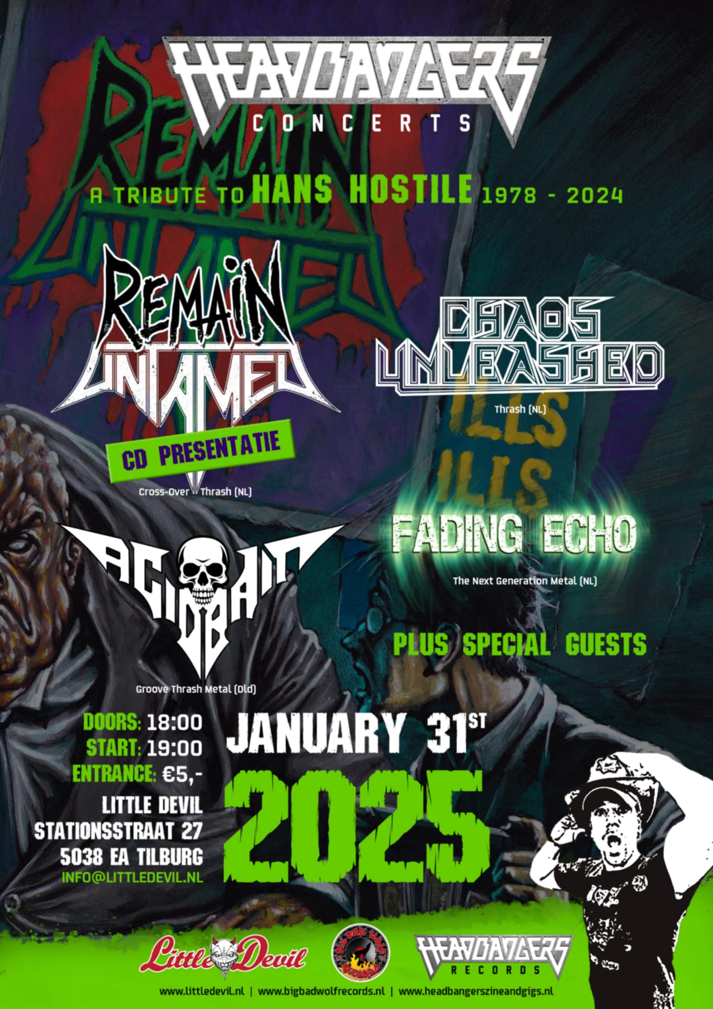 CANCELLED- Remain Untaimed EP Release party - Tribute to Hans Hostile